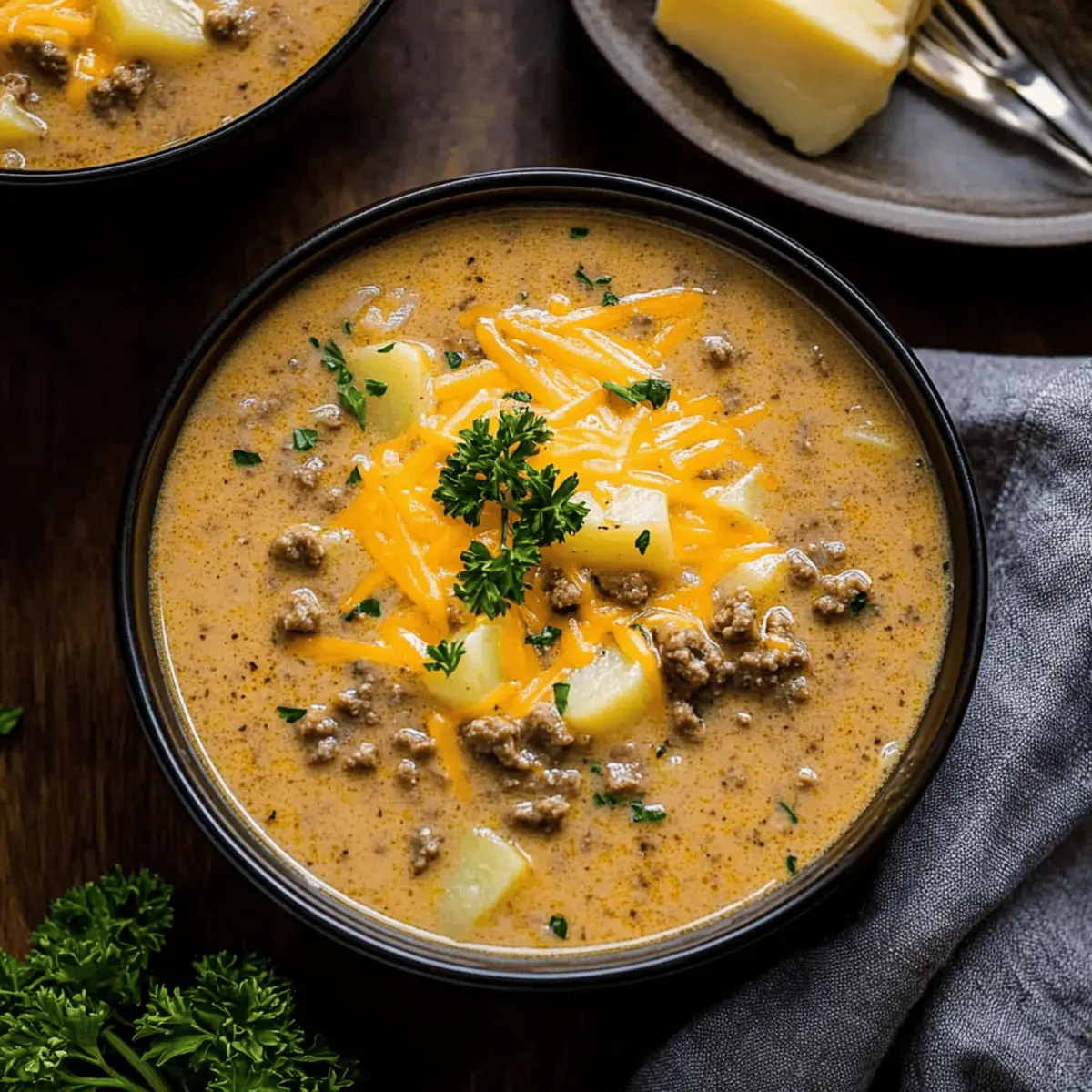 Cheesy Beef and Potato Soup: The Ultimate Comfort Bowl 4 Cheesy Beef and Potato Soup