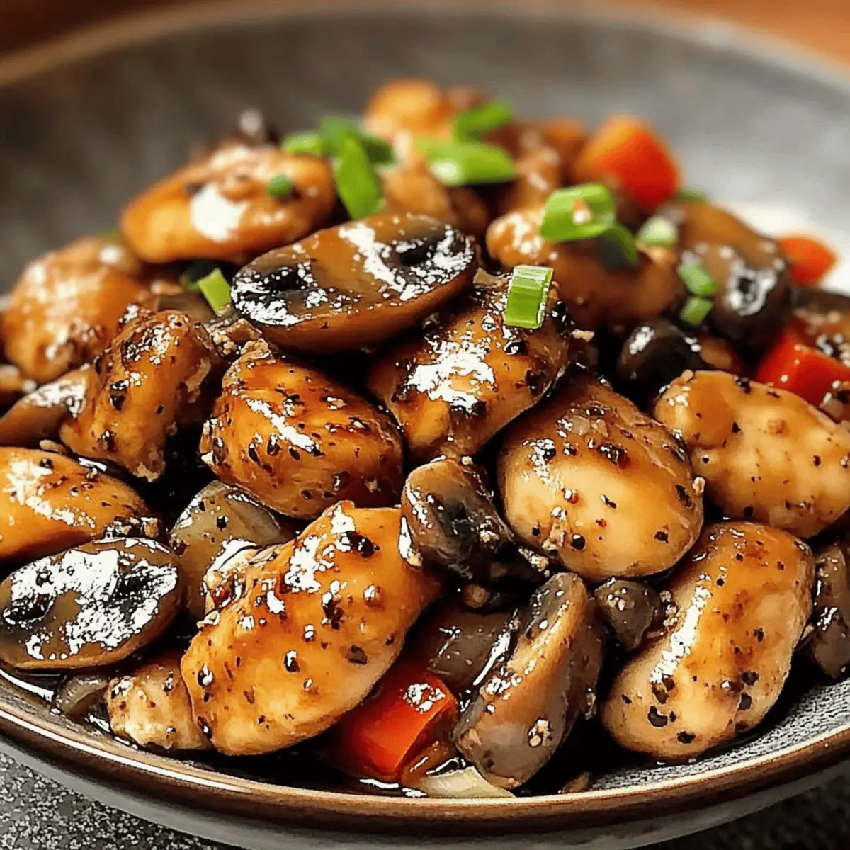 Savor Quick Black Pepper Chicken with Mushrooms Tonight 4 Black Pepper Chicken