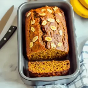 Vegan Pumpkin Banana Bread