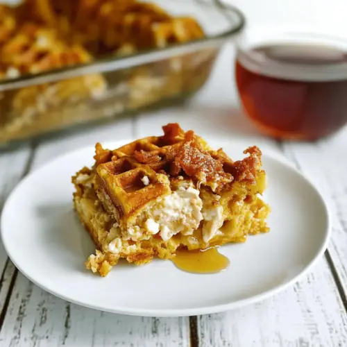 Chicken and Waffle Casserole