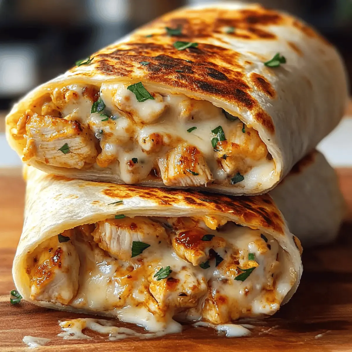 Cheesy Garlic Chicken Wraps You’ll Make Again and Again 4 Cheesy Garlic Chicken Wraps