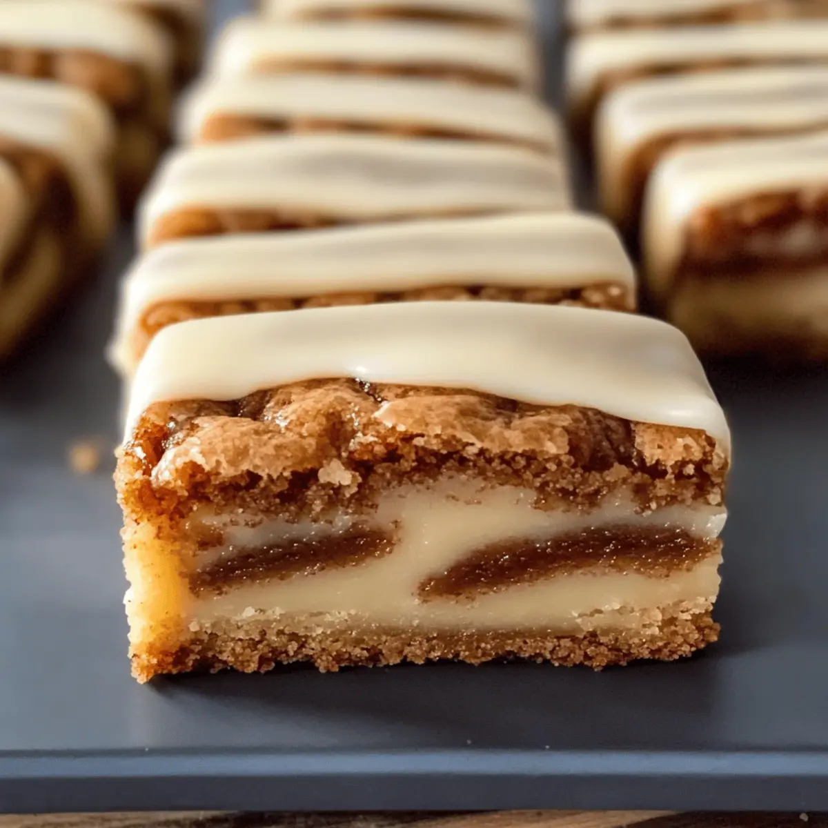 Cinnamon Roll Blondies: Chewy Bliss with Creamy Icing 4 Cinnamon Roll Blondies