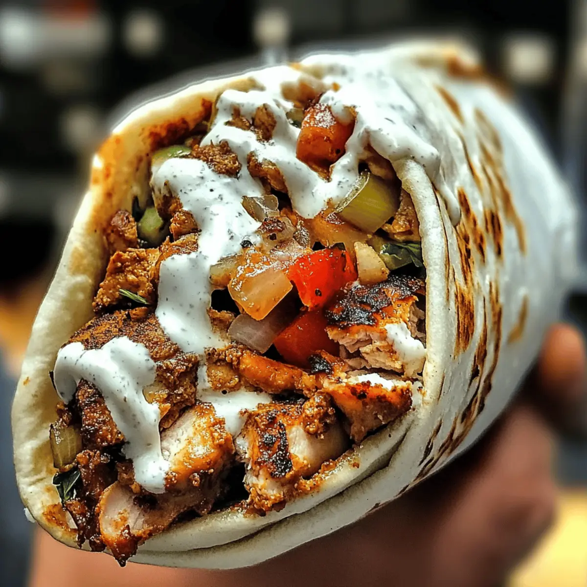 Savory Chicken Shawarma with Creamy Garlic Sauce at Home 4 Chicken Shawarma
