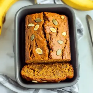 Vegan Pumpkin Banana Bread