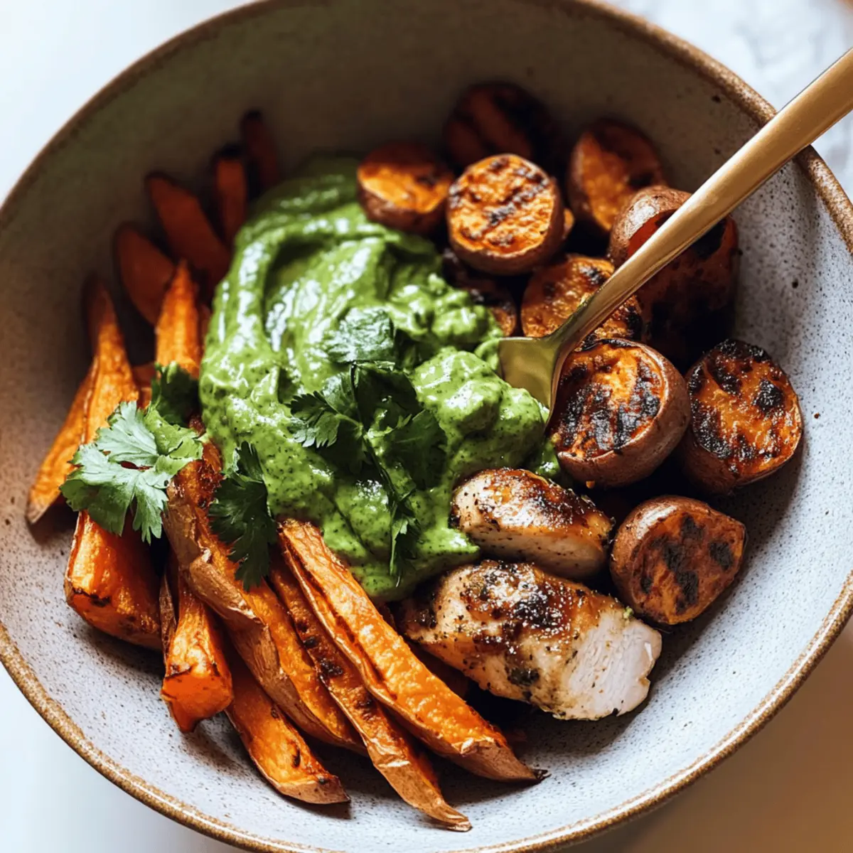 Avocado Mojo Bowls with Sweet Potato and Chicken Delight 4 Avocado Mojo Bowls with Sweet Potato and Chicken