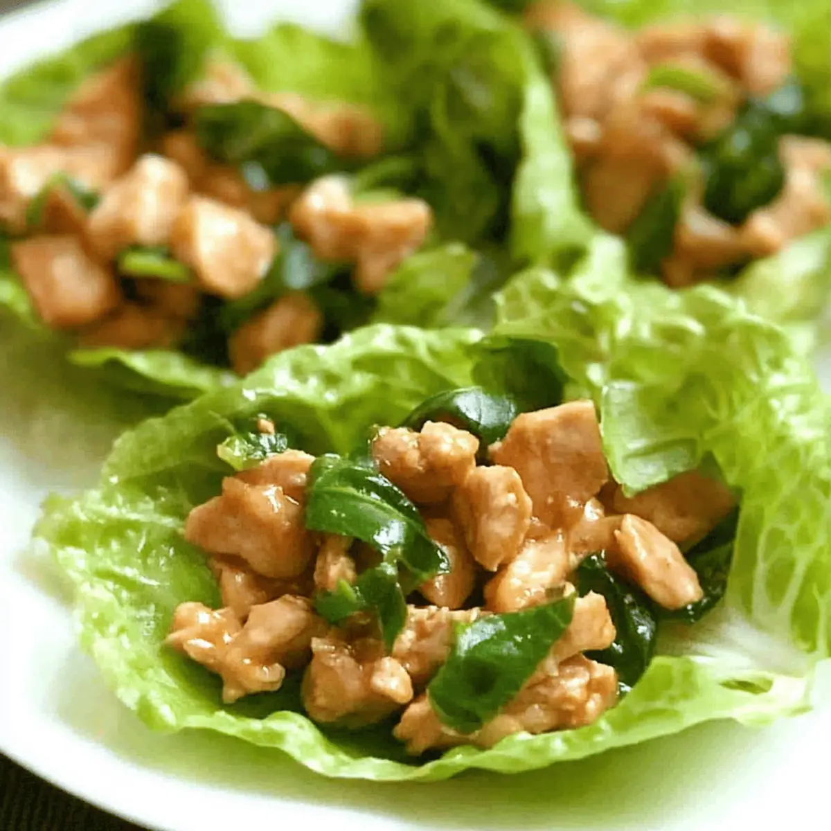 Flavor-Packed Basil Chicken Lettuce Wraps for Light Dinners 4 Basil Chicken Lettuce Wraps