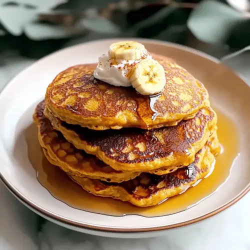 Pumpkin Banana Pancakes