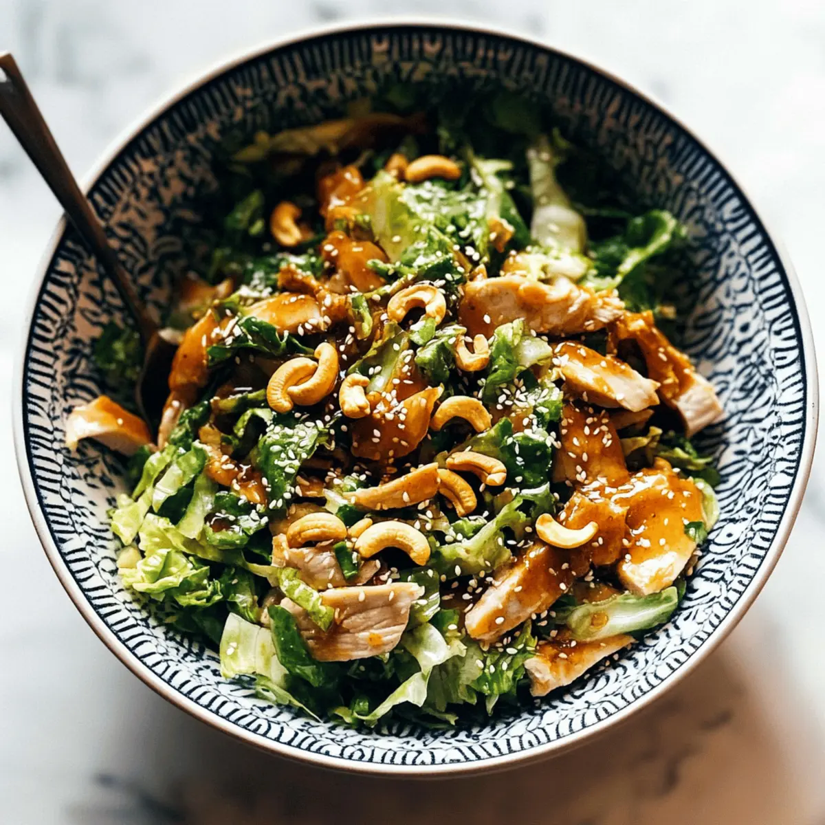 Savory Napa Chicken Salad with Creamy Sesame Dressing 4 Napa Chicken Salad with Sesame Dressing