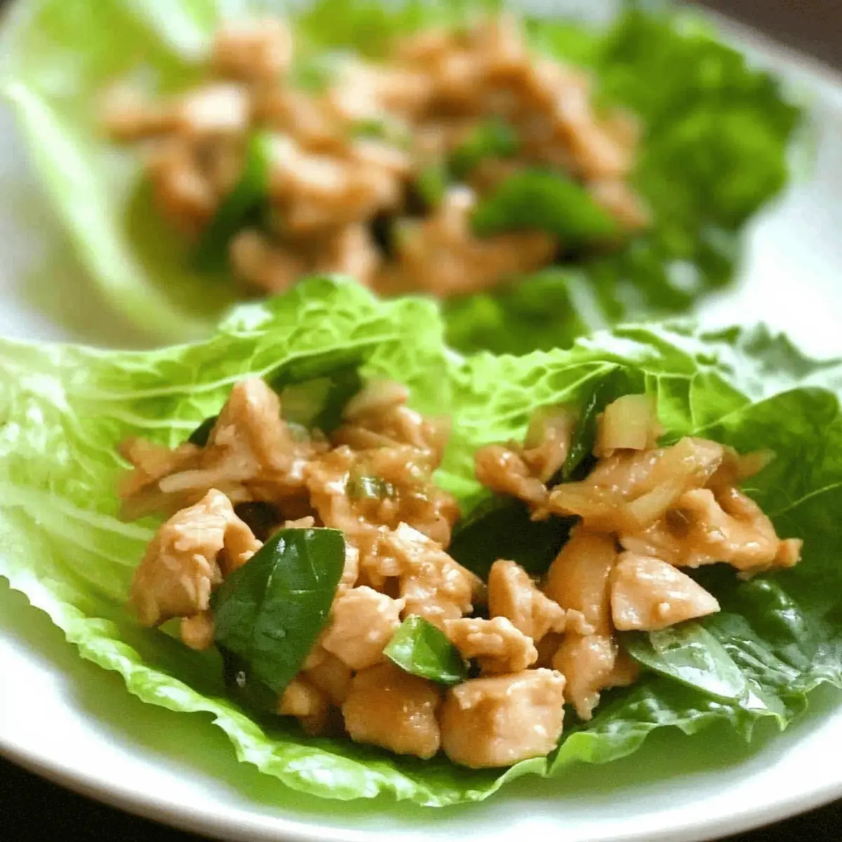 Flavor-Packed Basil Chicken Lettuce Wraps for Light Dinners 1