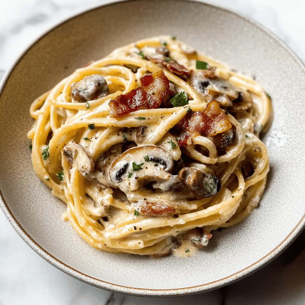 Creamy Bacon and Mushroom Pasta for Cozy Nights In 3