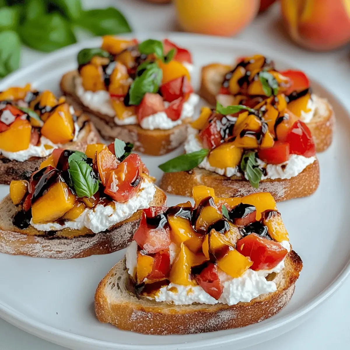 Peach Bruschetta with Whipped Ricotta for Summer Bliss 1 v6m9omzshkvjkbvmzccd