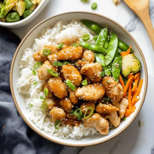 Honey Sesame Chicken Meal Prep Bowls