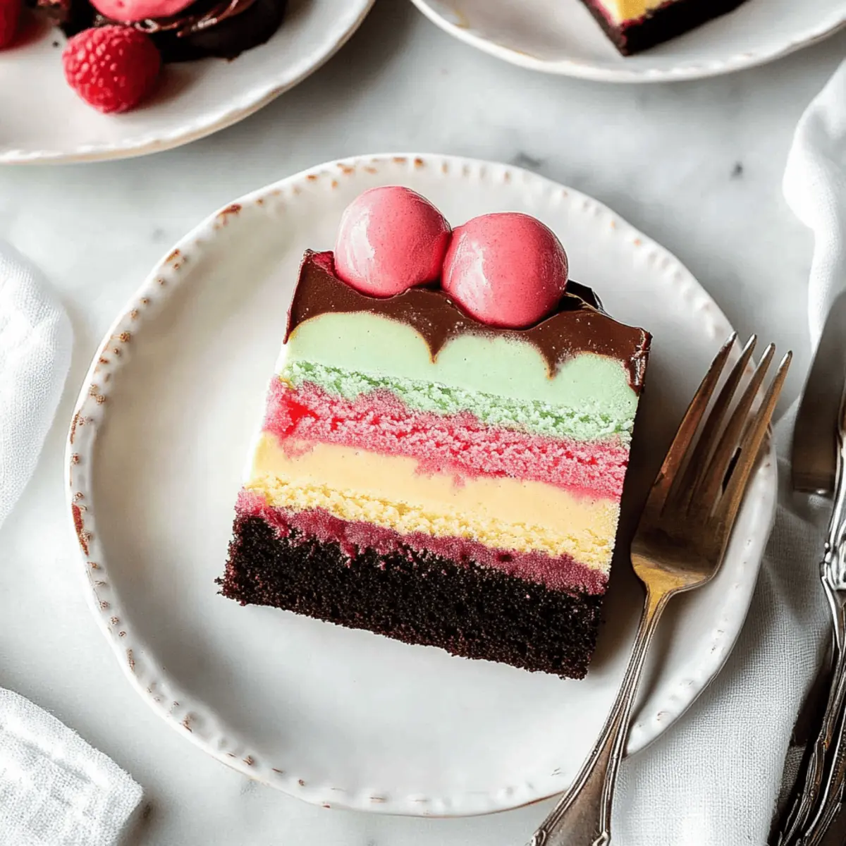 Layered Ice Cream Cake: A Colorful, No-Bake Summer Delight 4 Ice Cream Cake