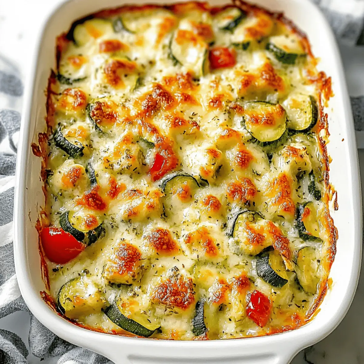 Simple Baked Zucchini and Cheese