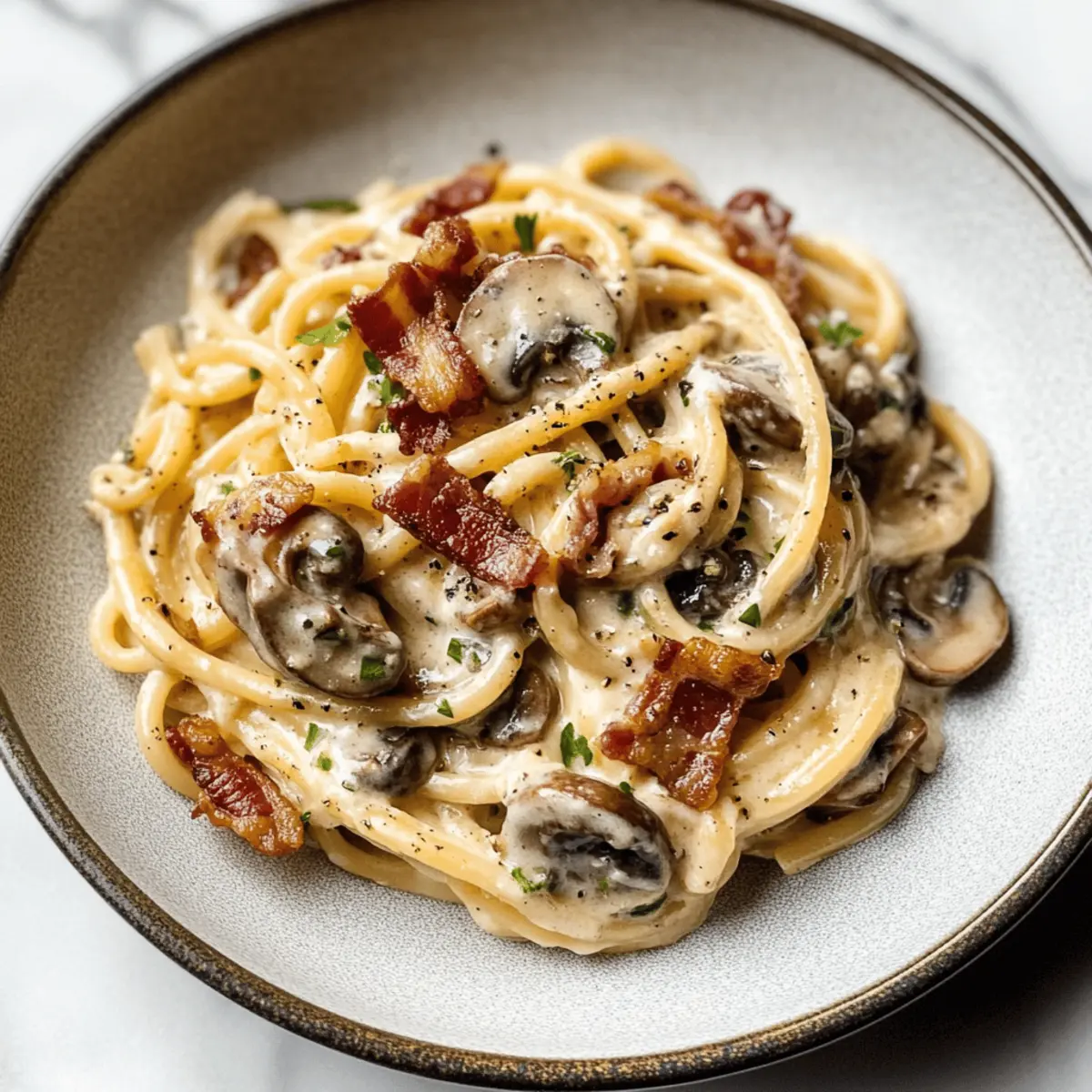 Creamy Bacon and Mushroom Pasta for Cozy Nights In 4 Bacon and Mushroom Pasta