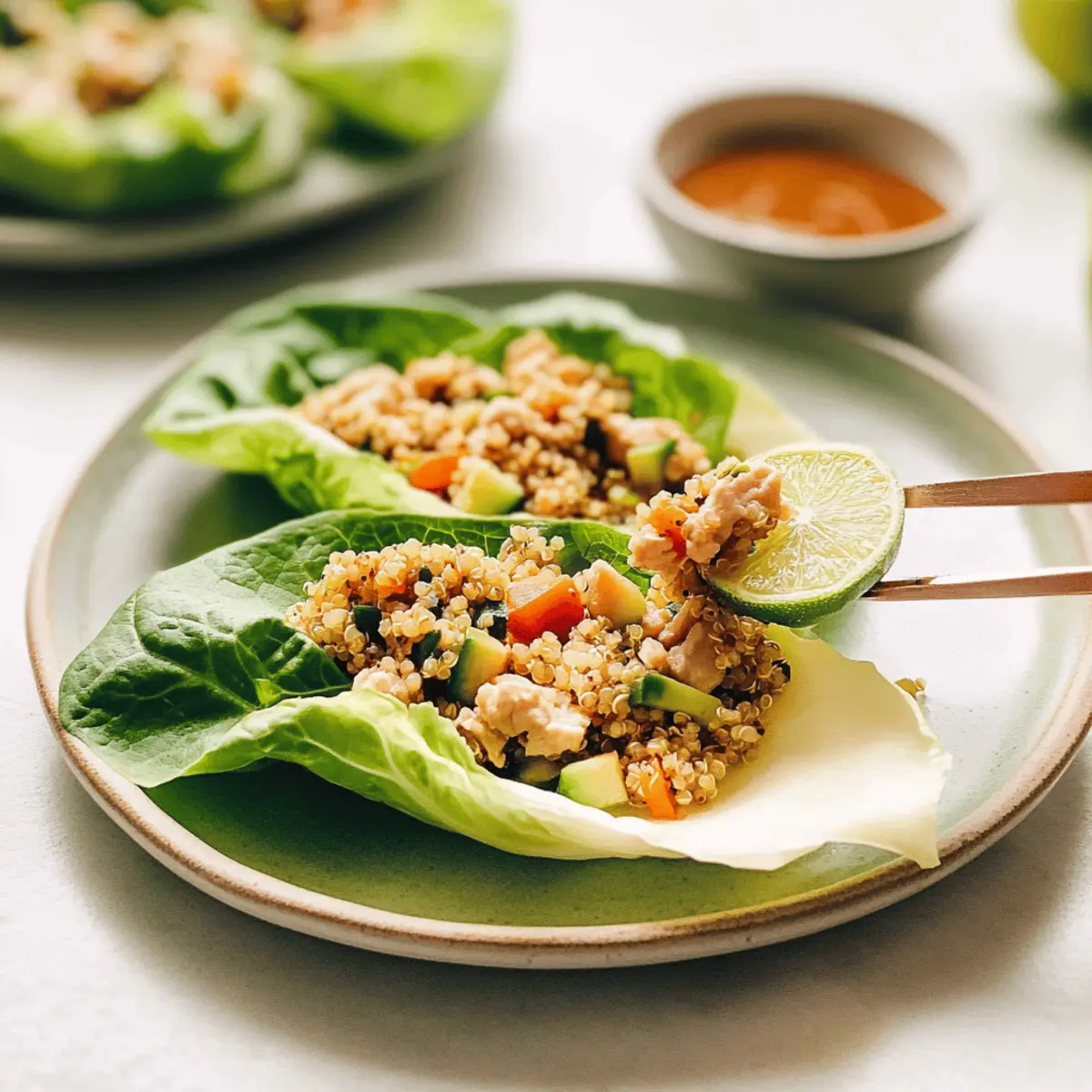 Delicious Chicken Lettuce Wraps with Zesty Lime Drench 4 Chicken Lettuce Wraps