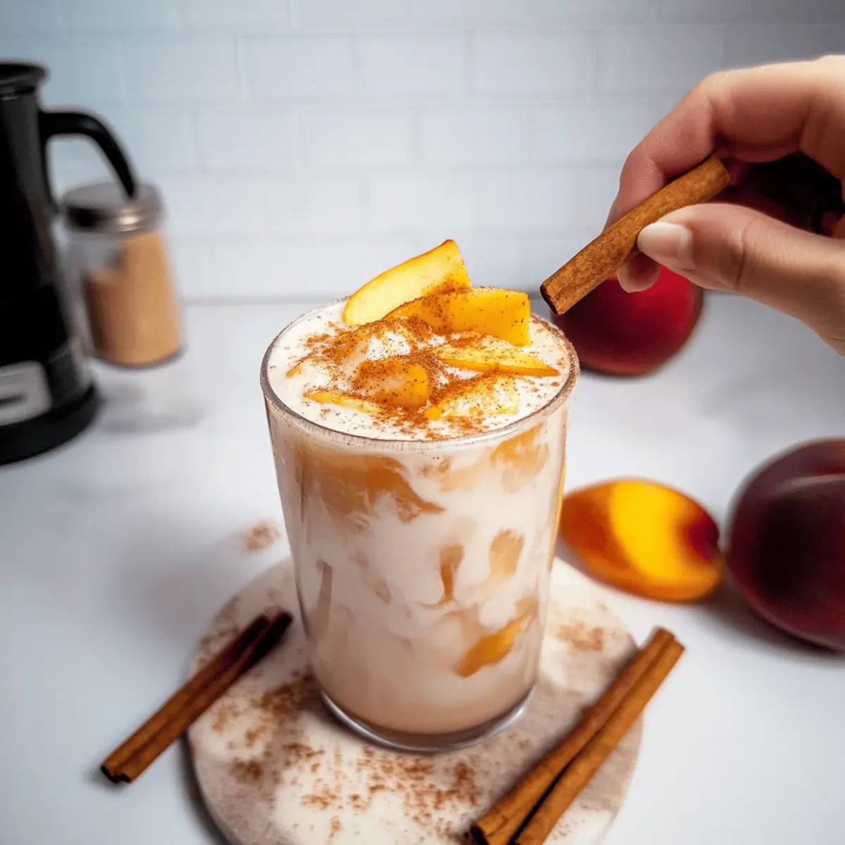 Peach Cobbler Chai Latte: Refreshing Comfort for Summer Sips 26 Peach Cobbler Chai Latte wyzapi