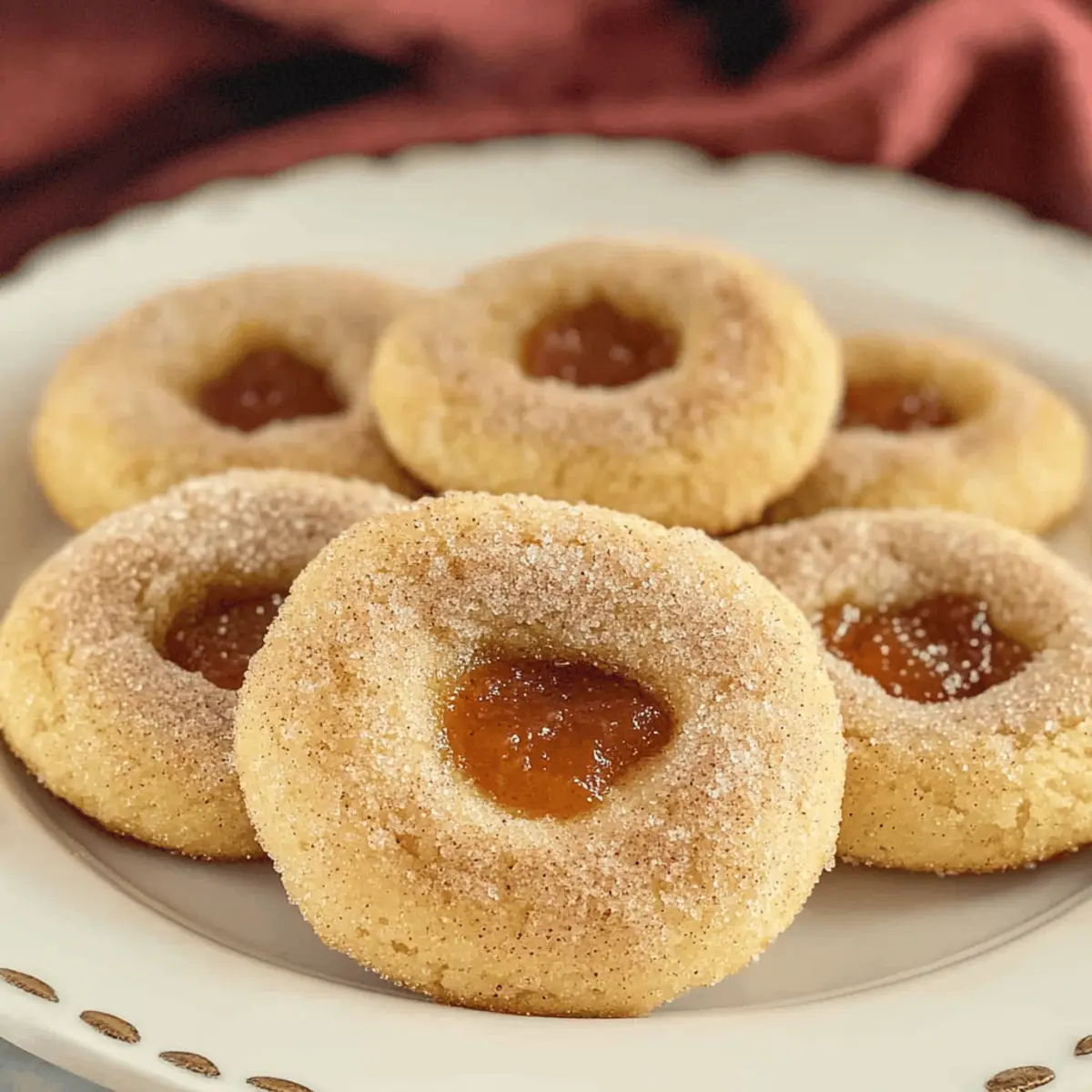 Apple Butter Thumbprint Cookies