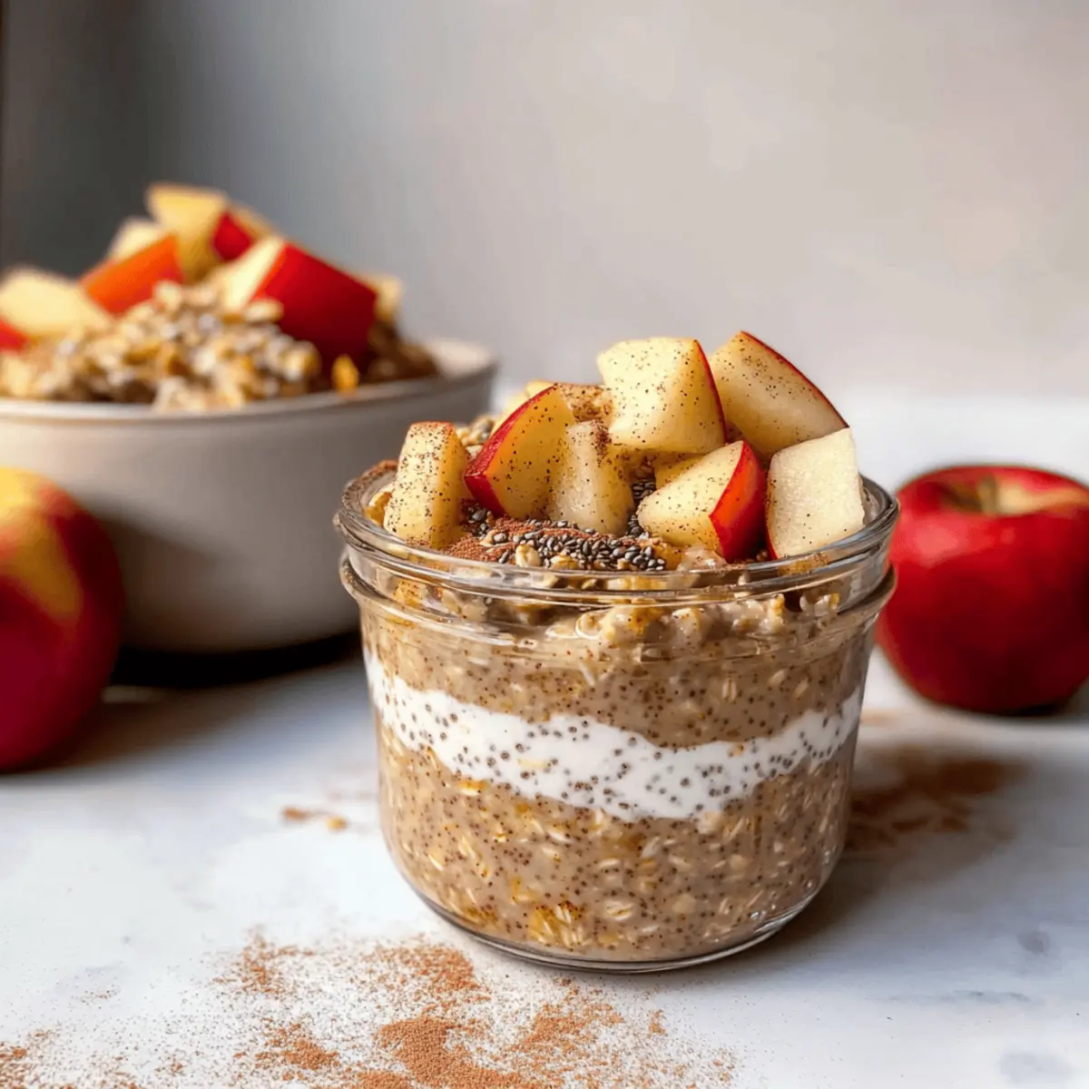 Creamy Apple Cinnamon Overnight Oats for a Wholesome Start 45 Apple Cinnamon Overnight Oats