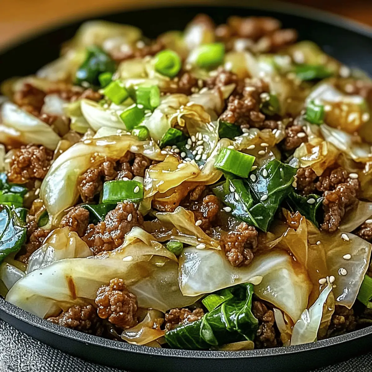 Savory Beef & Cabbage Skillet – Quick Family Dinner Delight 4 Beef & Cabbage Skillet