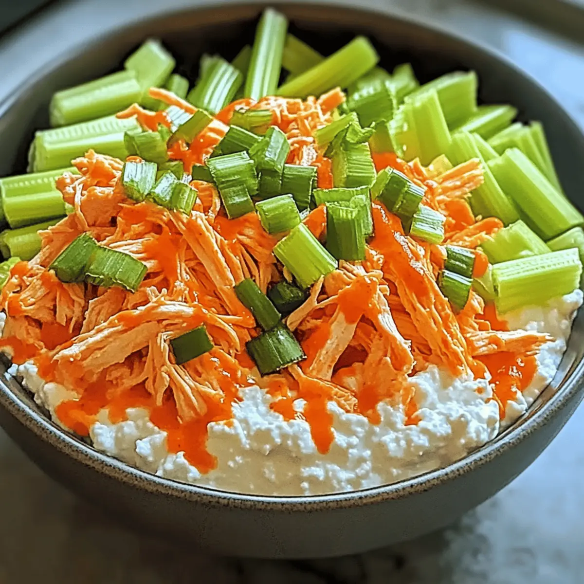 Buffalo Chicken Cottage Cheese Bowl: A Spicy Protein Delight 9 Buffalo Chicken Cottage Cheese Bowl o2yvsi