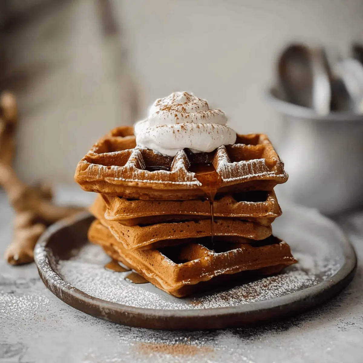 Christmas Morning Gingerbread Waffles to Warm Your Heart 37 Christmas Morning Gingerbread Waffles