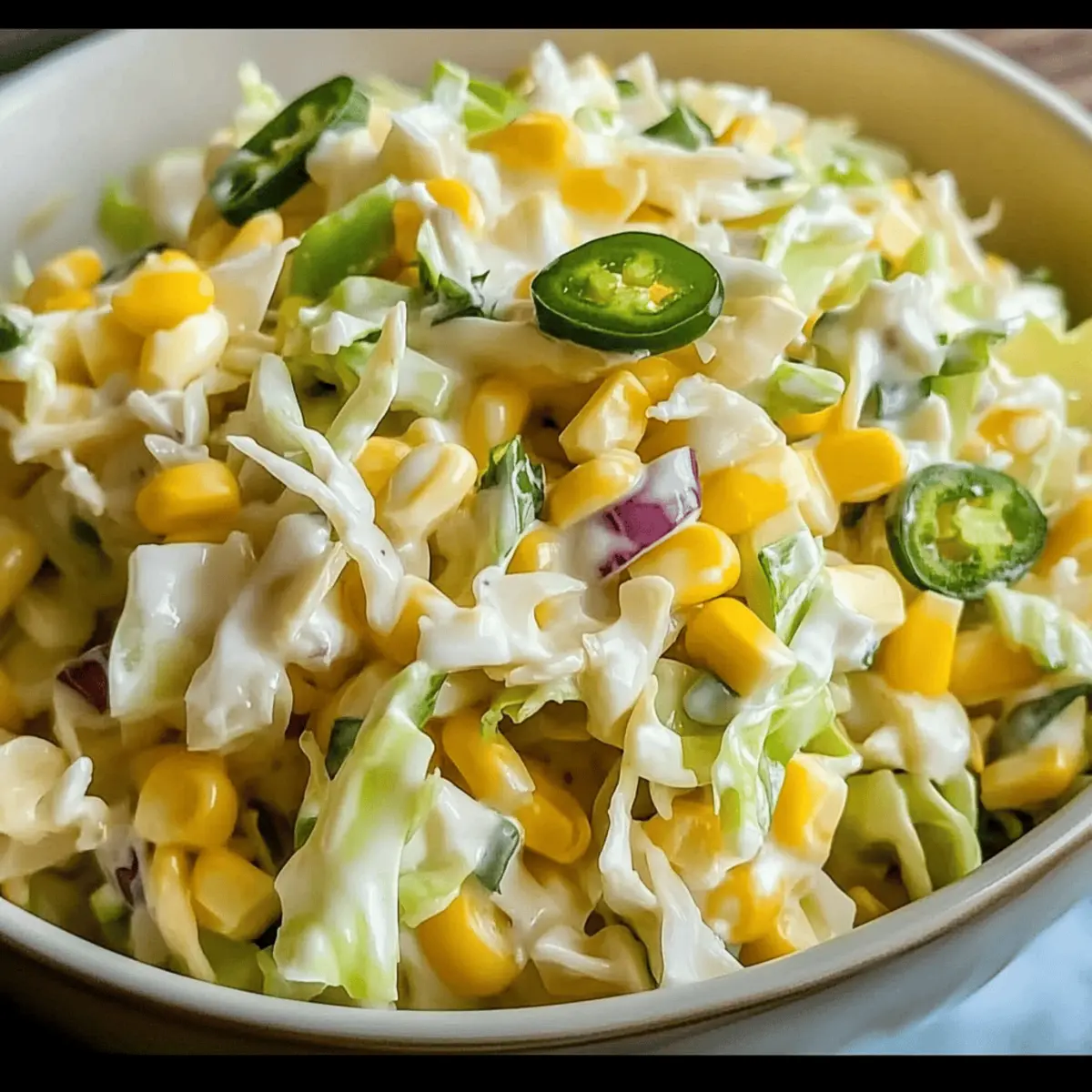 Zesty Jalapeno Corn Coleslaw for a Flavorful Twist 37 Jalapeno Corn Coleslaw
