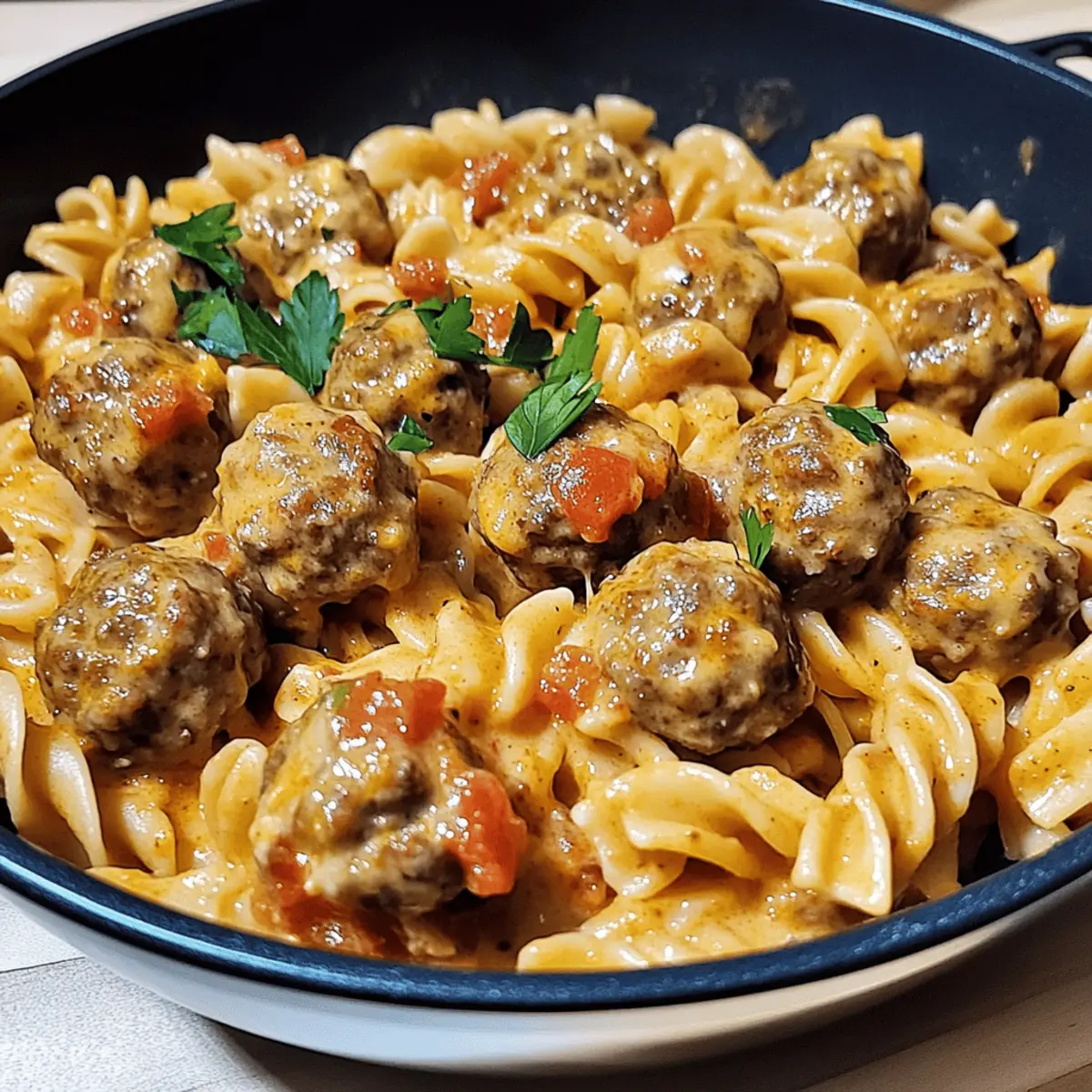 One-Pot Creamy Cajun Meatball Pasta: Comfort in Every Bite 4 One-Pot Creamy Cajun Meatball Pasta