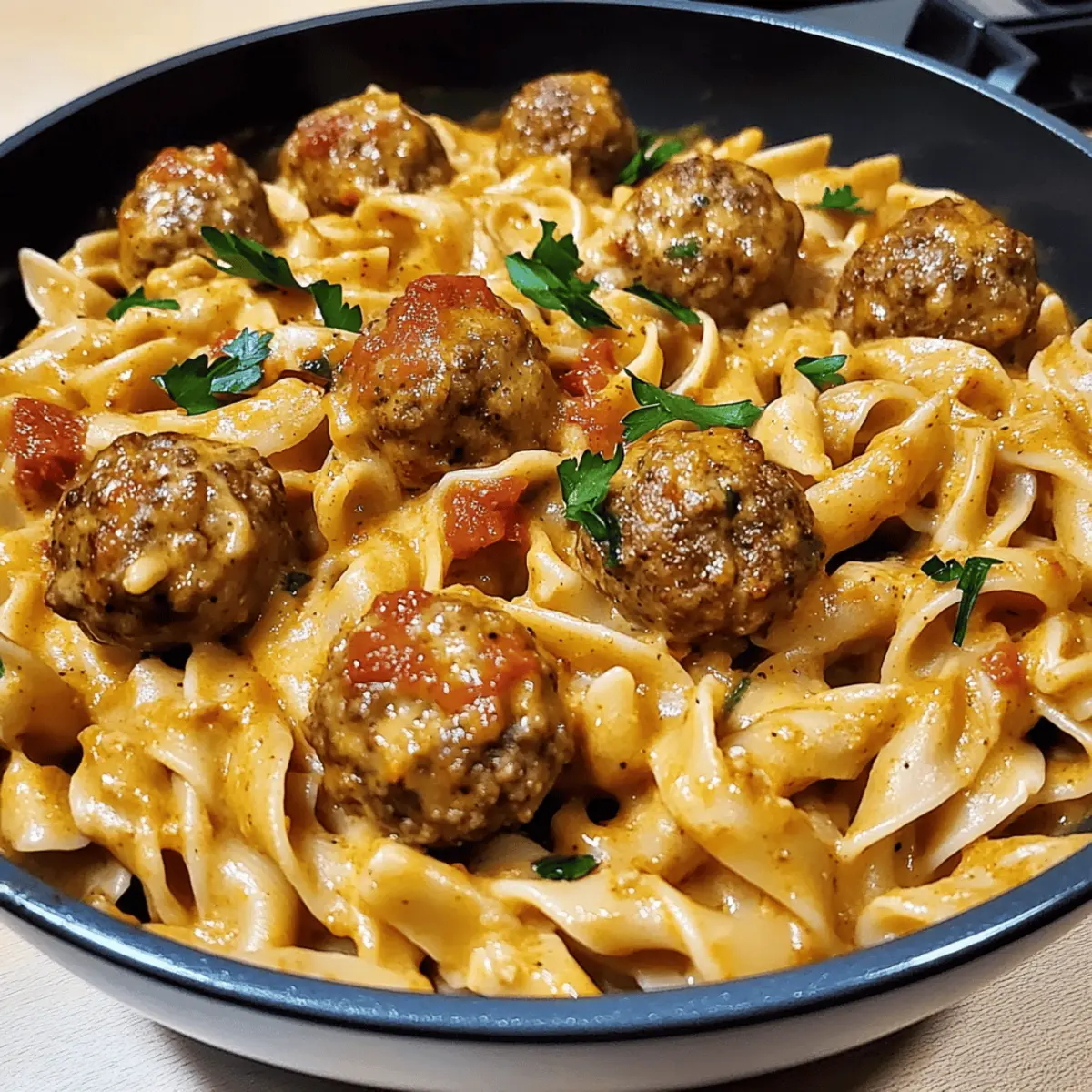 One-Pot Creamy Cajun Meatball Pasta: Comfort in Every Bite 3 One Pot Creamy Cajun Meatball Pasta lcetwb
