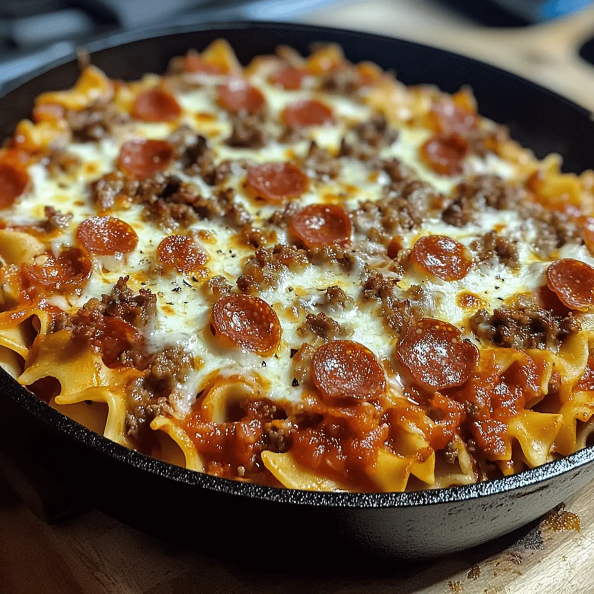 Pizza Lasagna Skillet Bake: Comfort Food in 30 Minutes 3 Pizza Lasagna Skillet Bake l52lsd