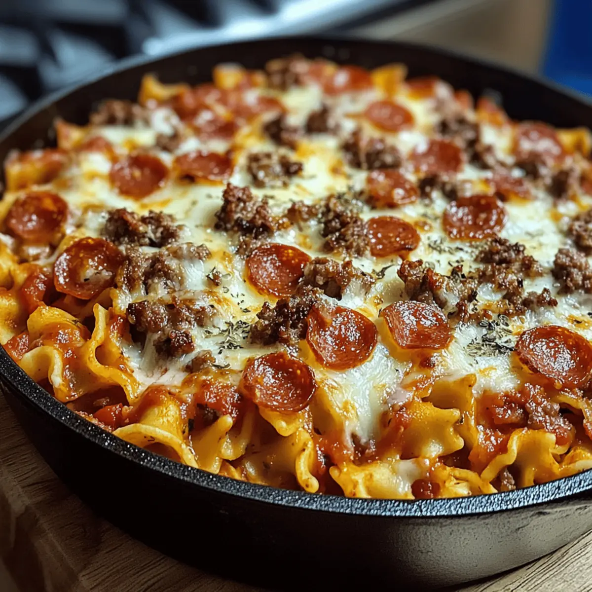 Pizza Lasagna Skillet Bake: Comfort Food in 30 Minutes 4 Pizza Lasagna Skillet Bake