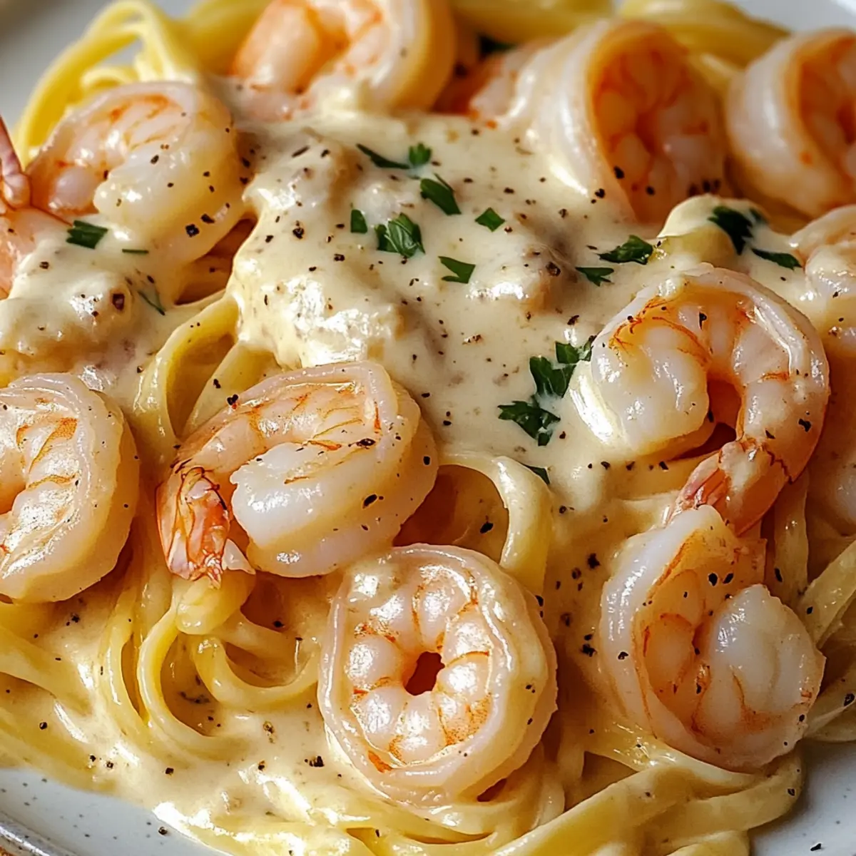Creamy Garlic Shrimp Pasta