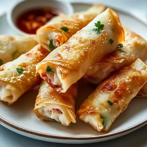 Easy Rice Paper Crab Rangoons