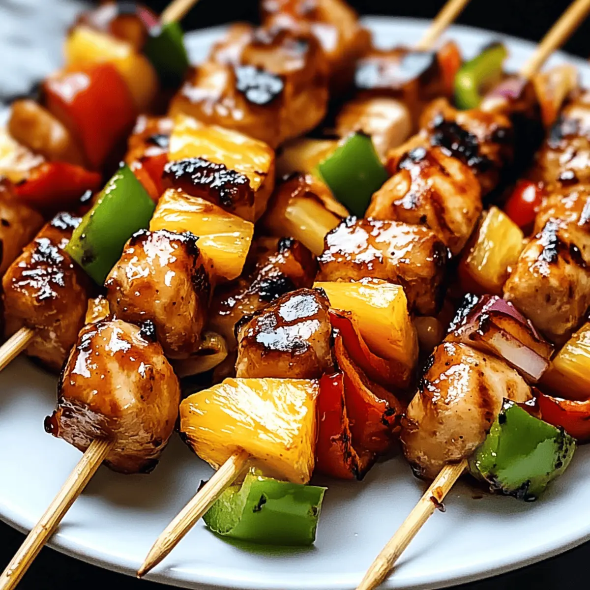 BBQ Pineapple Chicken Kabobs df2dz1
