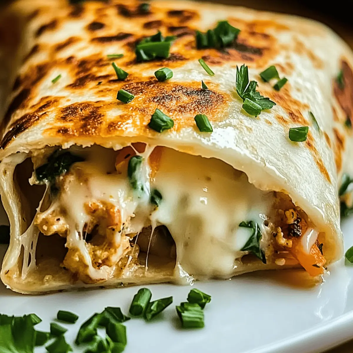 Cheesy Garlic Chicken Wraps That Will Brighten Your Weeknights 7 Cheesy Garlic Chicken Wraps evs6ky