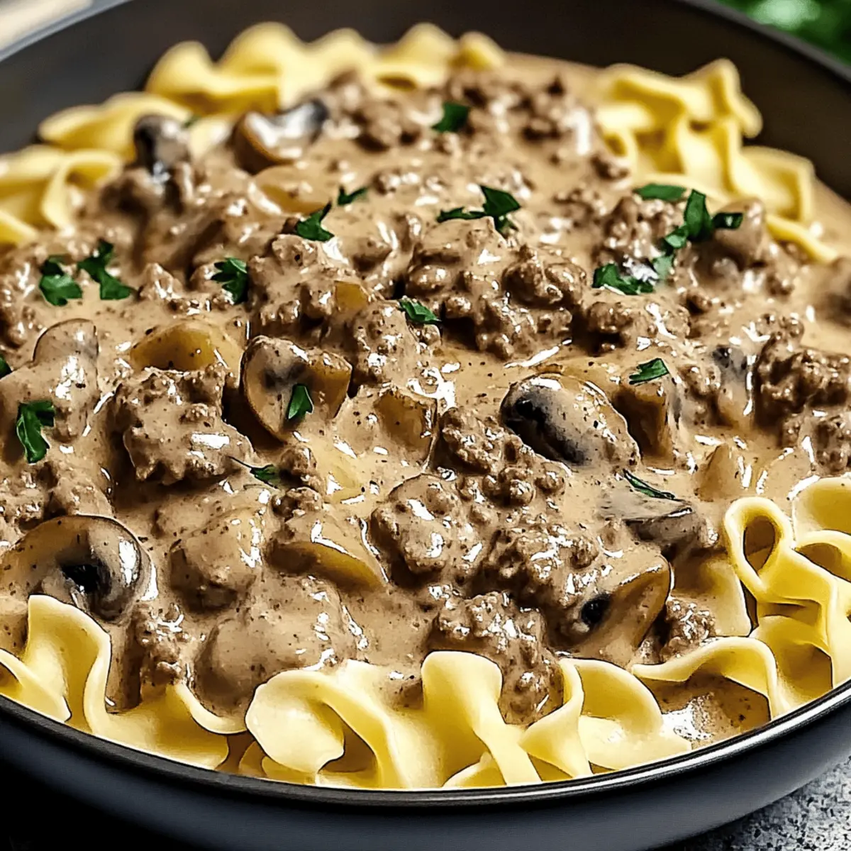 Creamy Ground Beef Stroganoff: A Cozy Weeknight Delight 3 Creamy Ground Beef Stroganoff wjpbtd