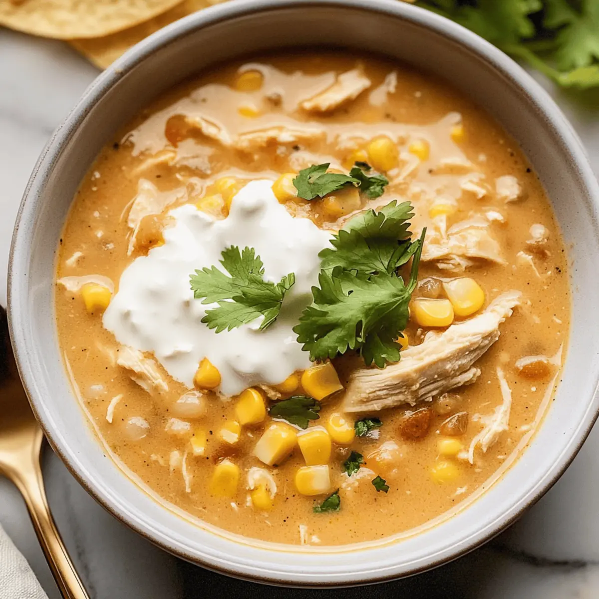 Creamy Crockpot Sweet Corn & Pepper Jack White Chicken Chili Bliss 2