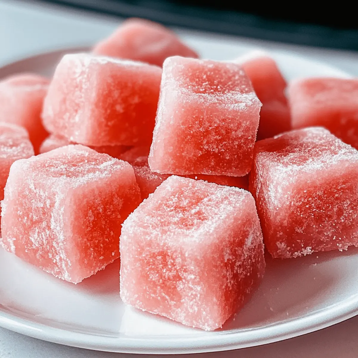 Watermelon Mochi