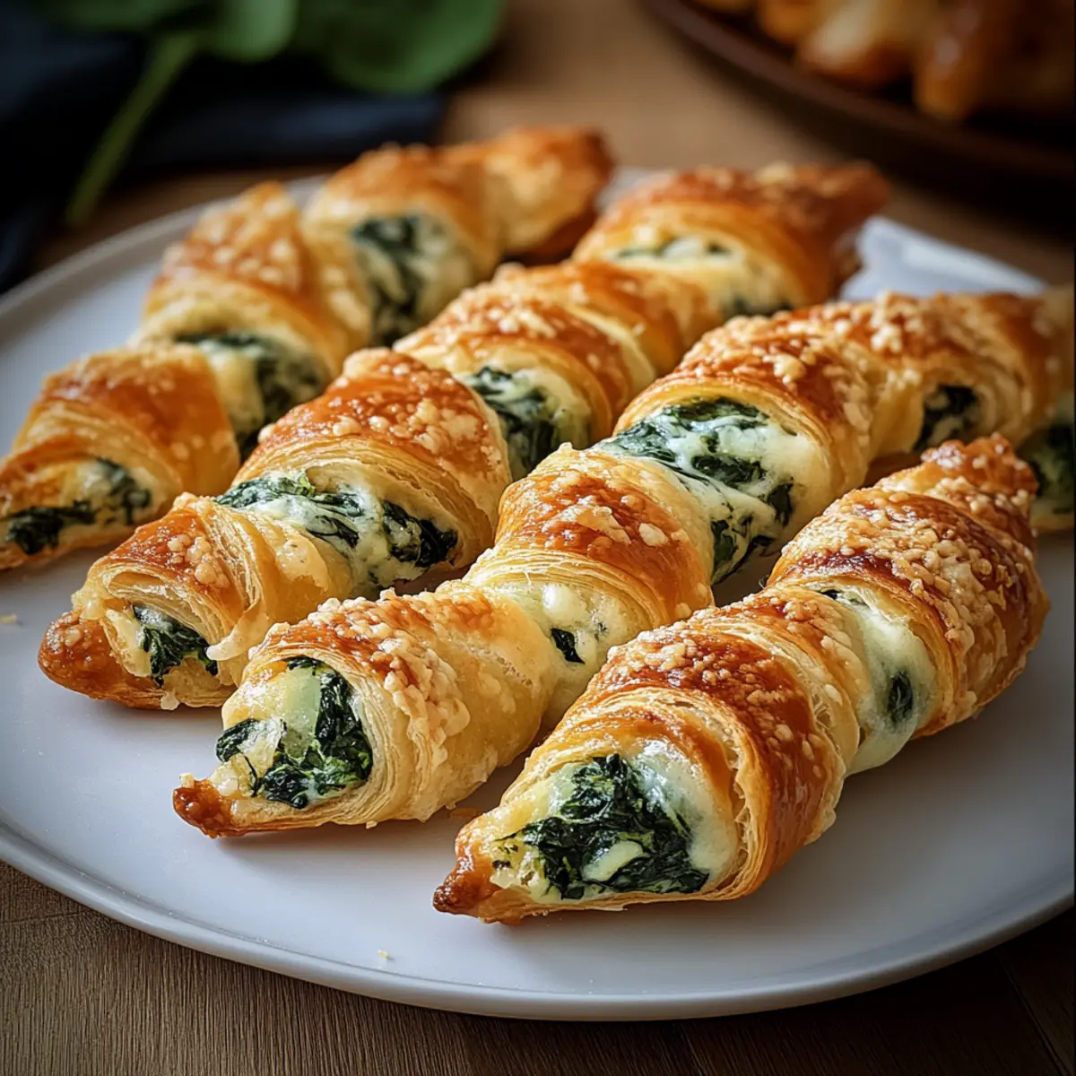 Parmesan and Spinach Cheese Twists