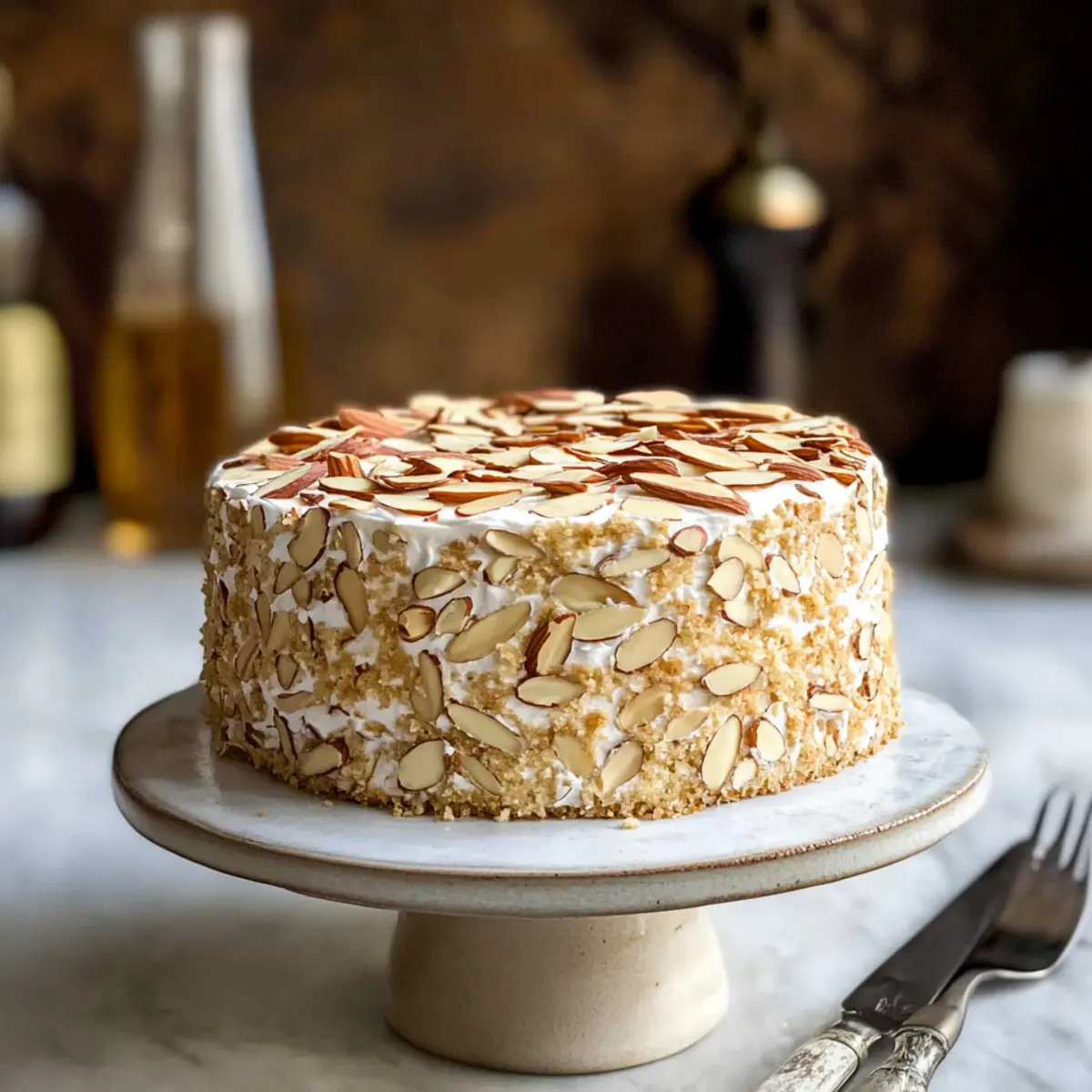 Toasted Almond Cream Cake: A Luxuriously Moist Delight 4 Toasted Almond Cream Cake