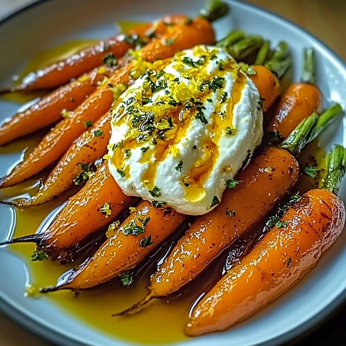 Roasted Carrots with Whipped Ricotta