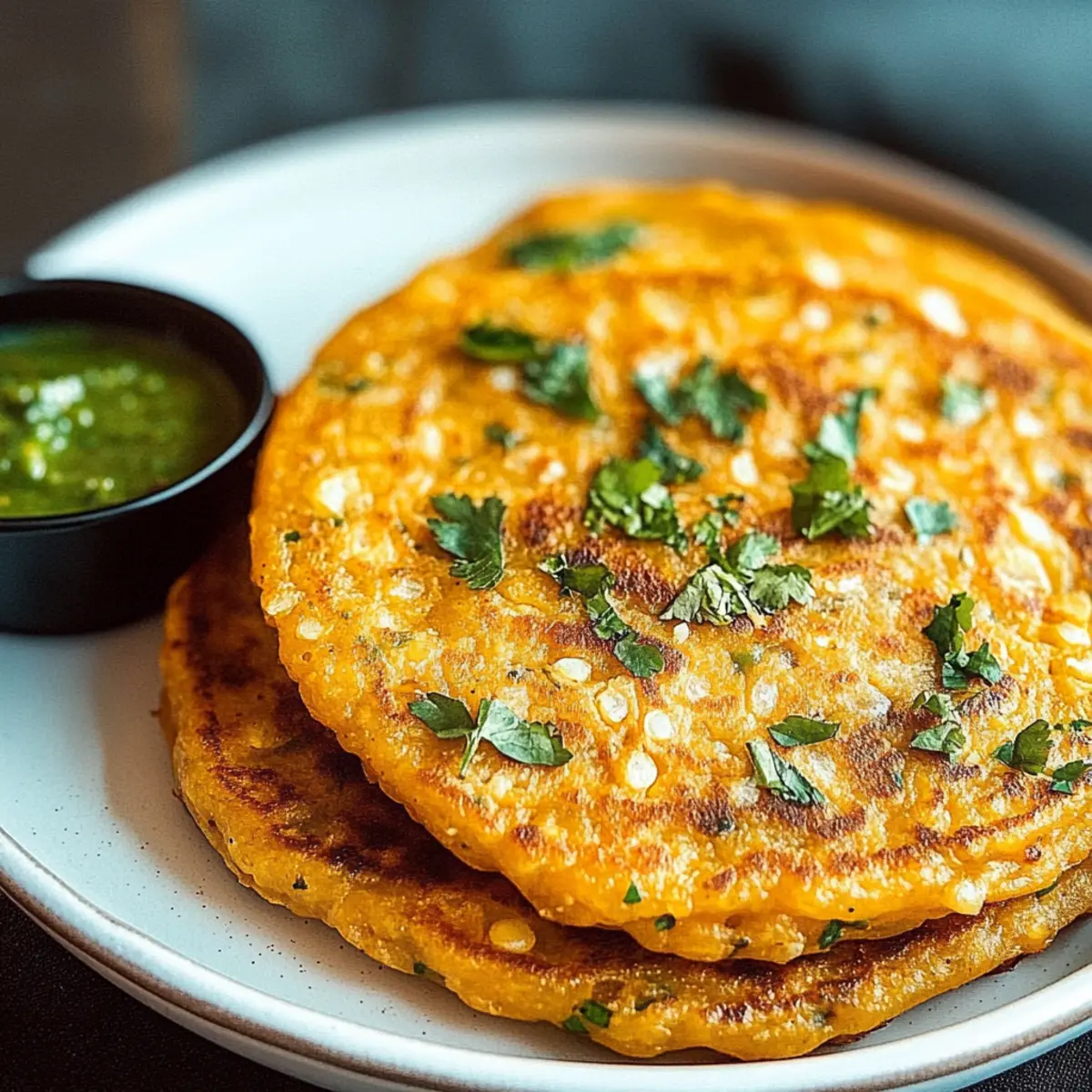 Savory Red Lentil Pancakes