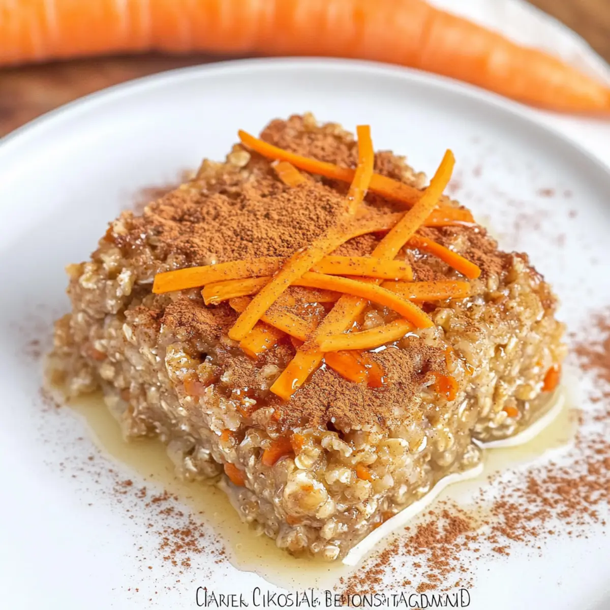 Carrot Cake Baked Oatmeal