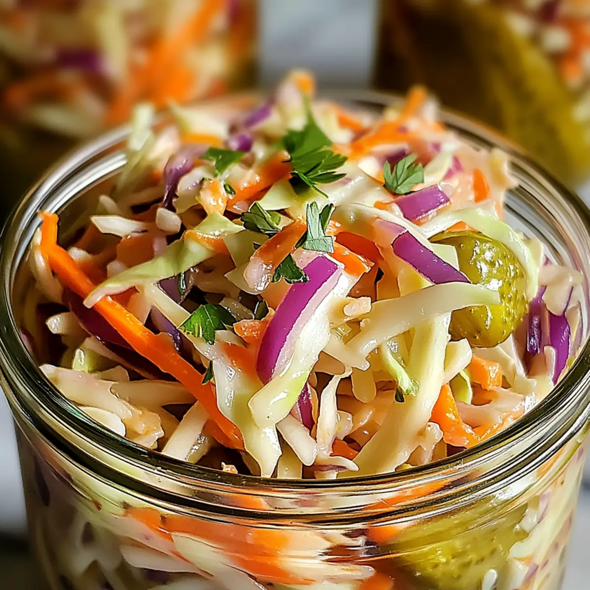 Amazing Sweet & Spicy Pickle Slaw