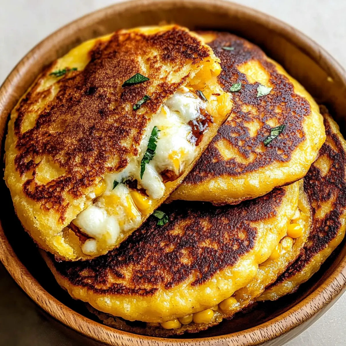 Venezuelan Sweet Corn Cachapas