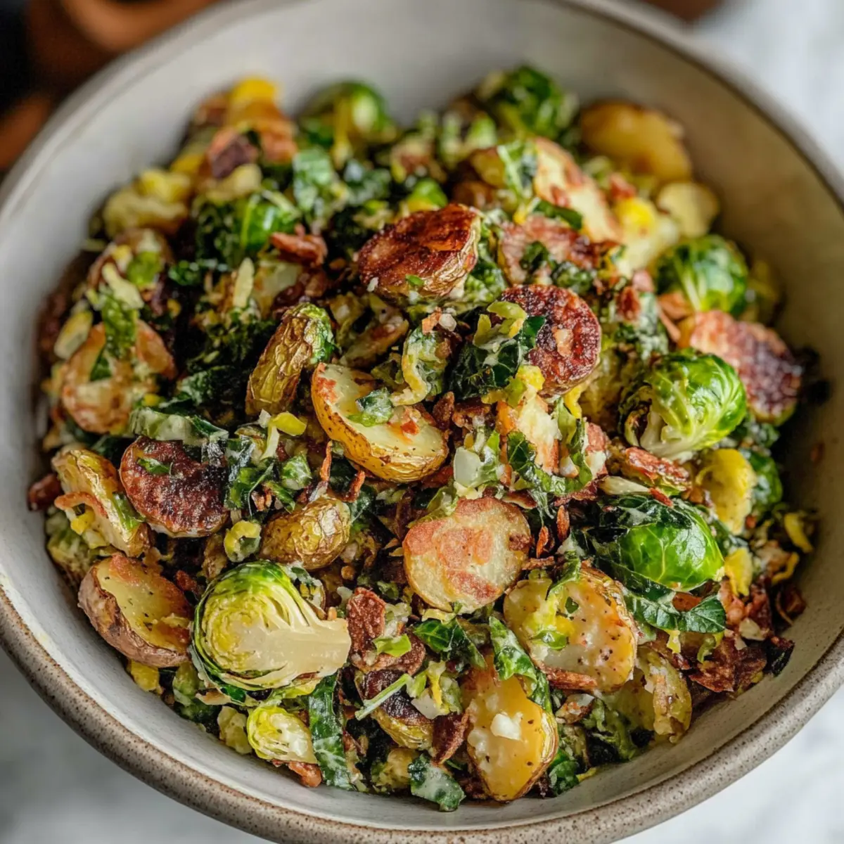 Pepper Smashed Potato Salad