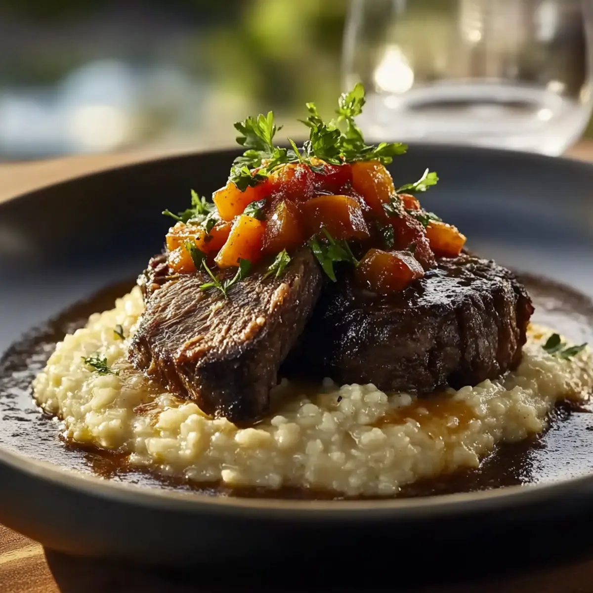 Italian Pot Roast Parmesan Risotto