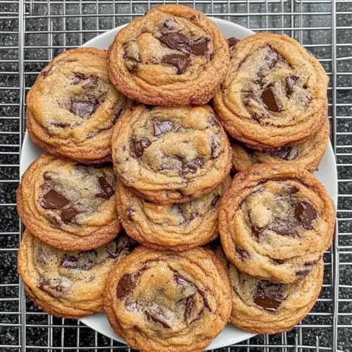Crispy Chewy Chocolate Chip Cookies