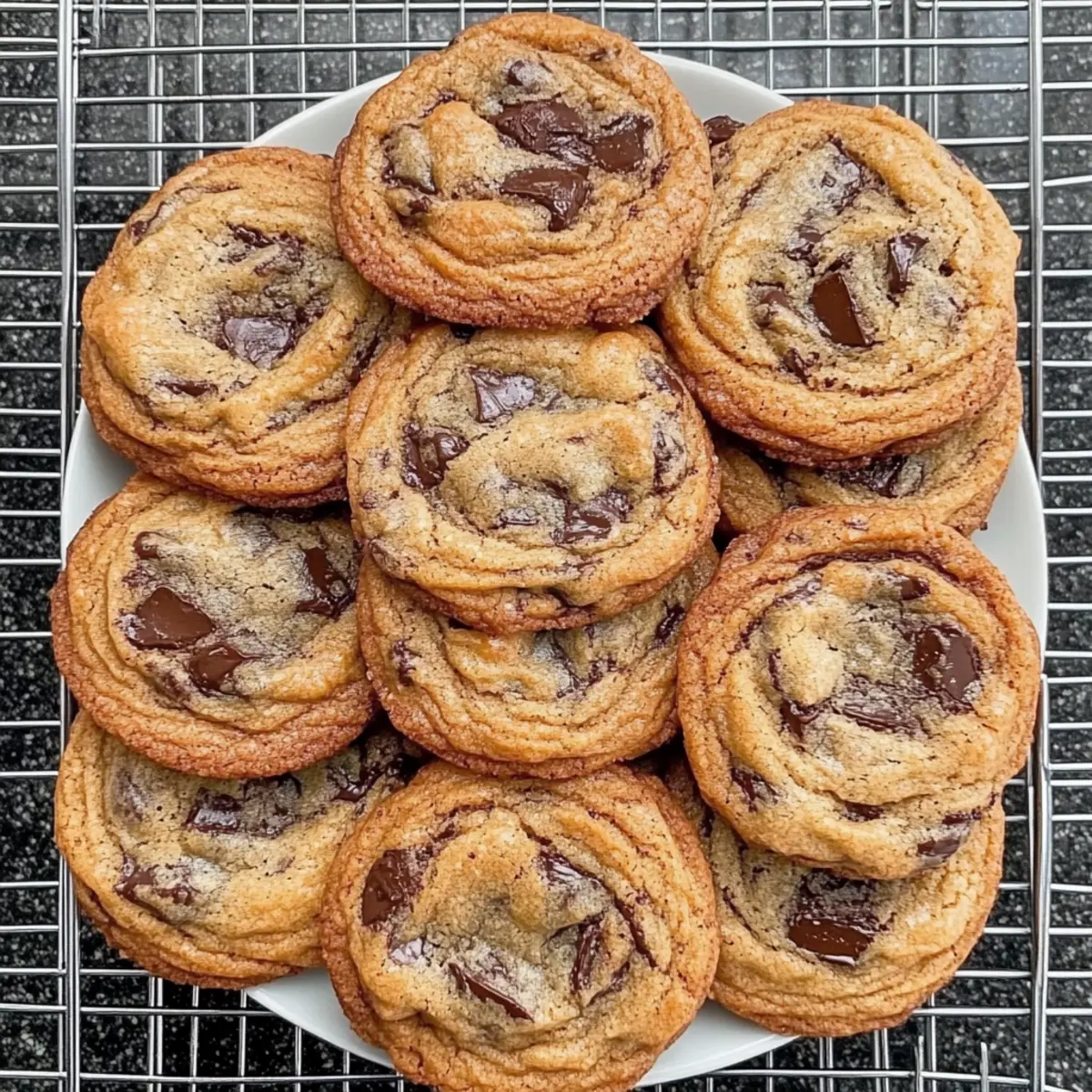 Crispy Chewy Chocolate Chip Cookies