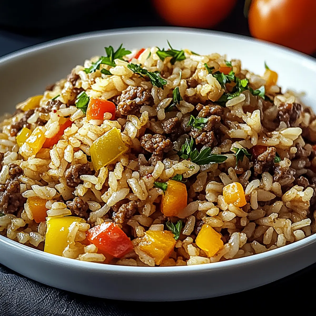 Dirty Rice with Ground Beef